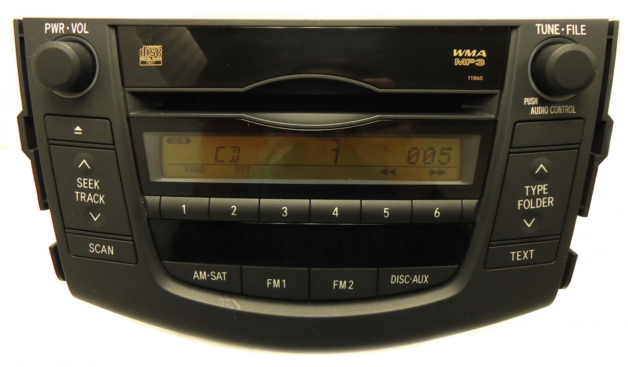 06 07 08 09 TOYOTA Rav4 Satellite Radio Stereo MP3 CD Player 11860