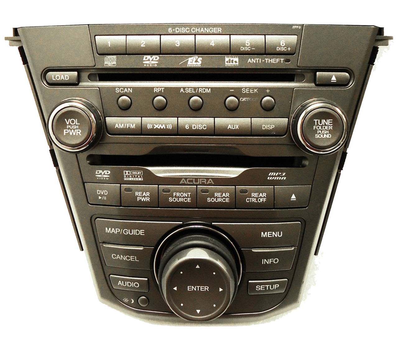 where is 2004 acura mdx navigation dvd player