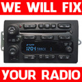 04 05 06 Chevy Tahoe Suburban Blazer Silverado Pontiac Grand Prix Cadillac Escalade GMC Denali Sierra Radio 6 Disc CD Changer REPAIR 2001 2002 2003 2004 2005 2006 2007 2008 10356111 15083394 15112913 15169546 15183817 10357886 25753974 15184935 15196