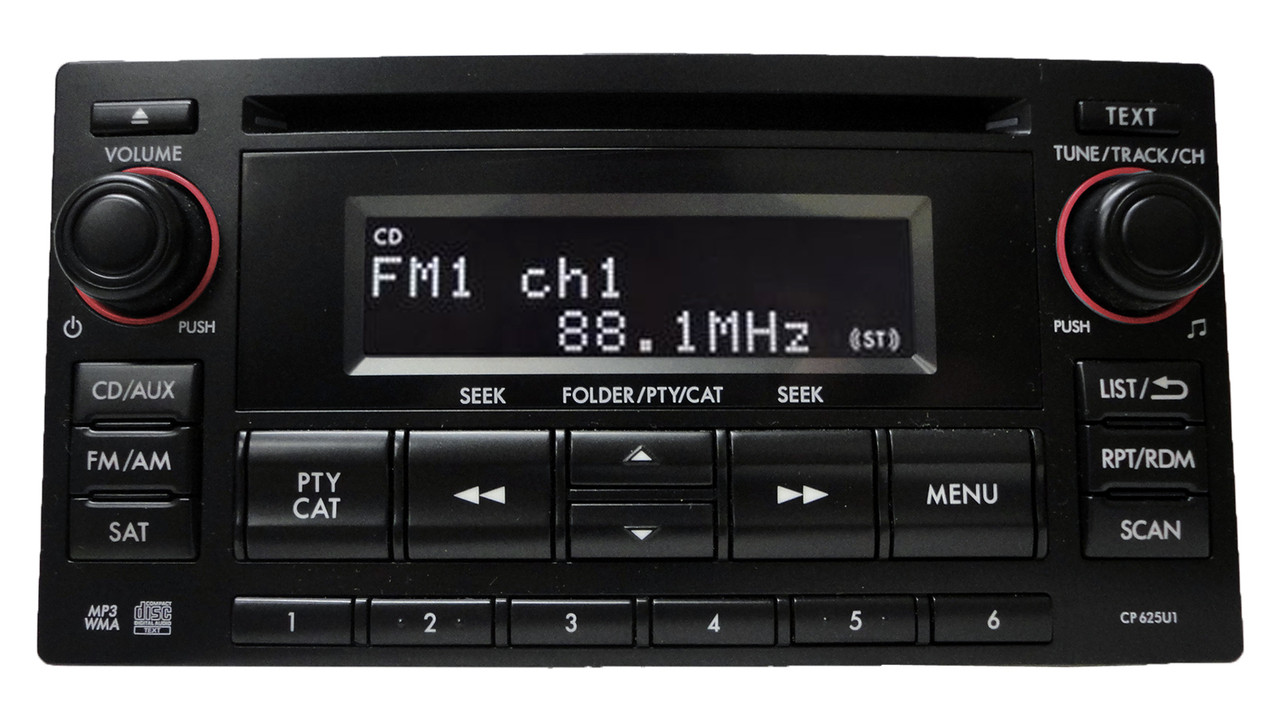CP625U1 08 13 Subaru Impreza Sat Bluetooth Radio AUX CD Player