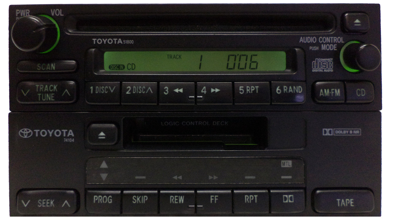 Toyota radio tape and cd player