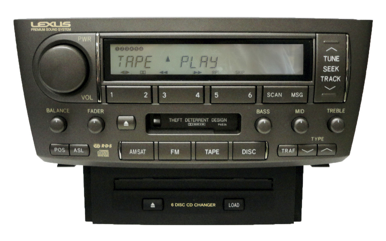 04 05 06 Lexus LS430 LS 430 Radio XM Satellite Tape 6 Disc