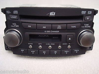 Acura Navigation  on Acura Tl 1tb3 Radio Tape Player 6 Disc Cd Changer Dvd 2004 2005 2006