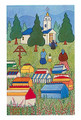 AK-1007 Alaskan Note Cards: Spirit Houses