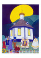 AK-1009 Alaskan Note Cards: Bright Night