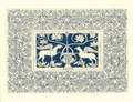 PK-B6 Byzantine Motif Note Cards: Griffins