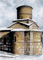 PK-C10N Winter Scenes Note Cards: Panagia Kastriotissa