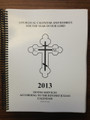 2013 Liturgical Calendar and Rubrics