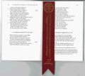 Bookmark - SVOTS 75th Anniversary - Burgundy Leather