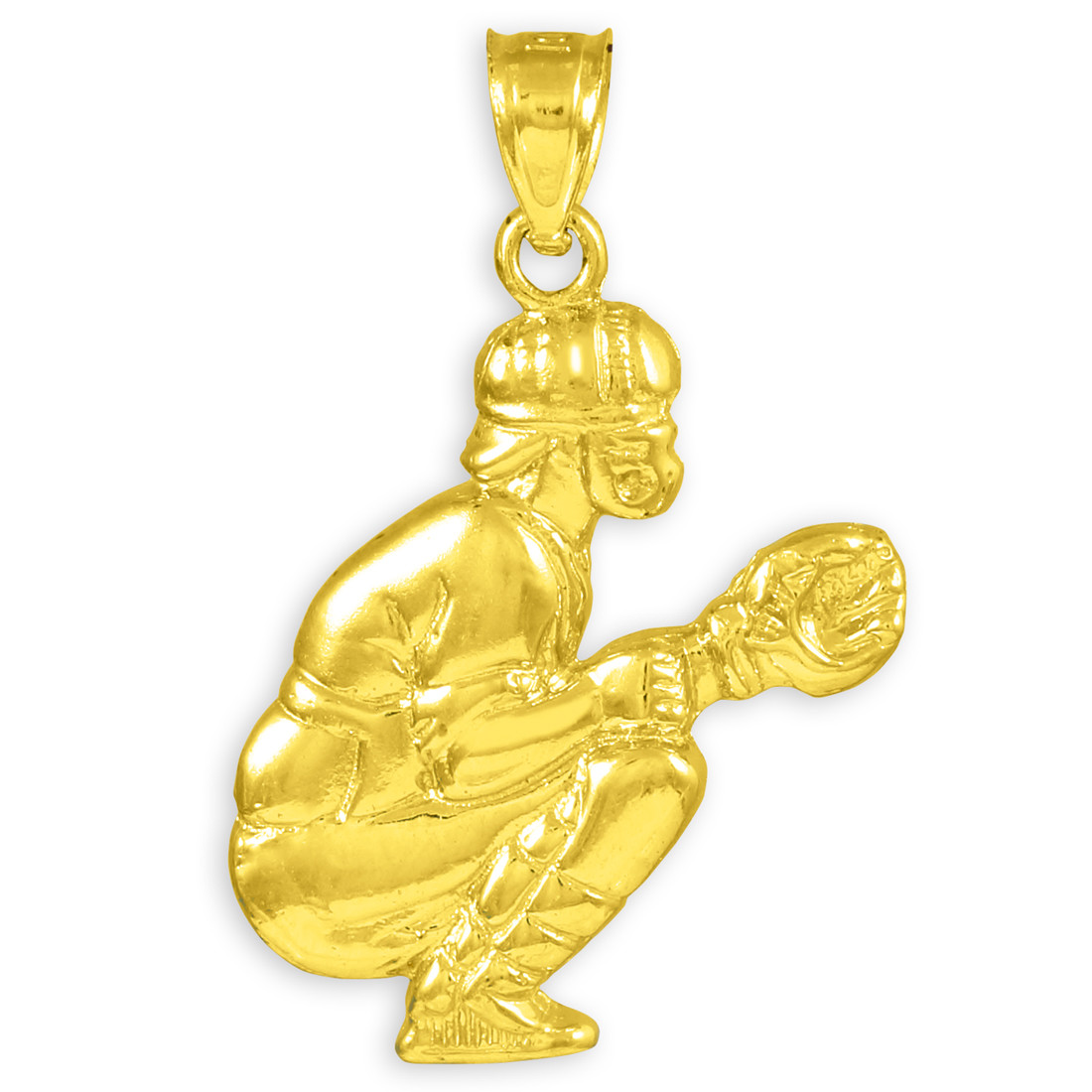 Gold Baseball Catcher Charm Sports Pendant eBay