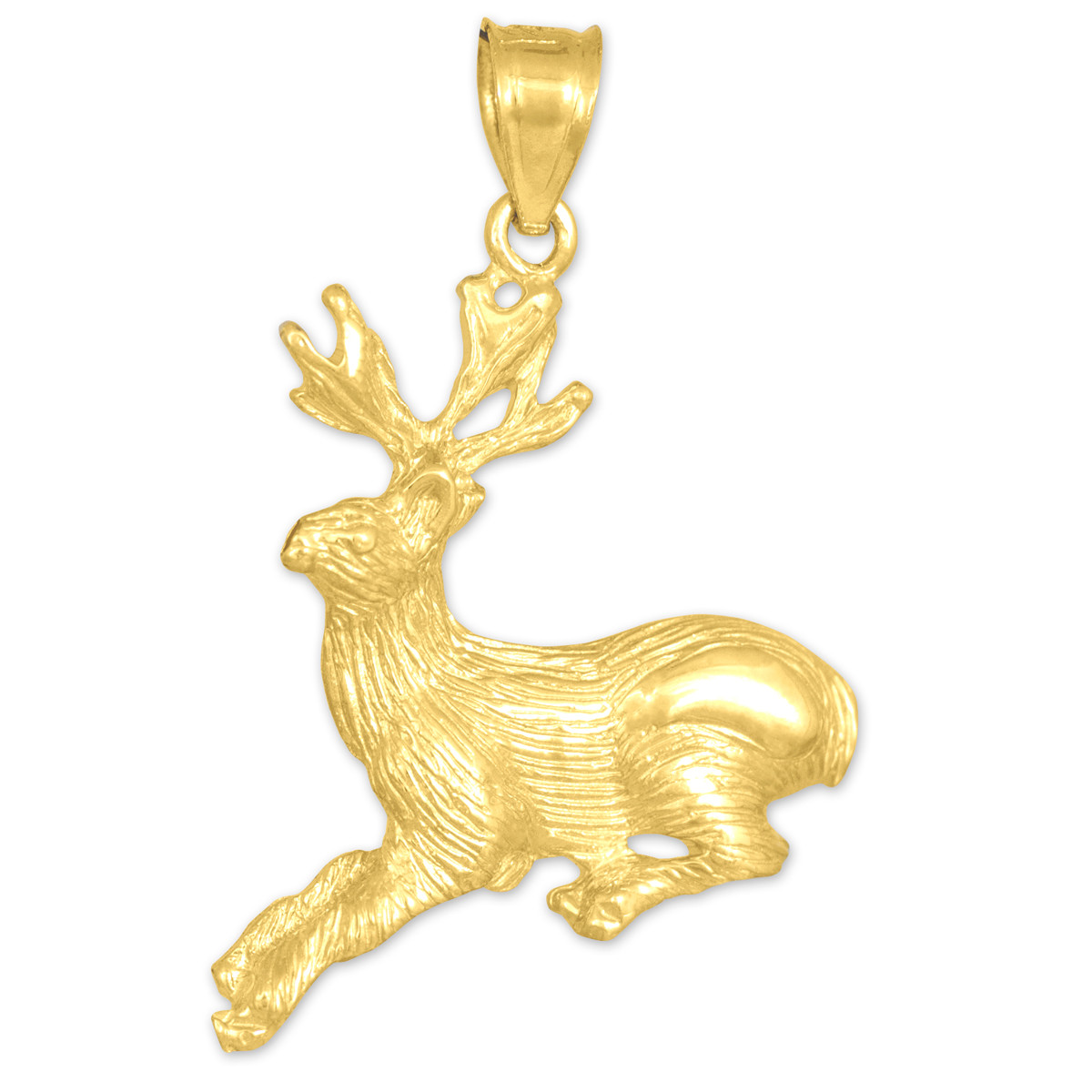 gold deer charm pendant gold deer charm pendant