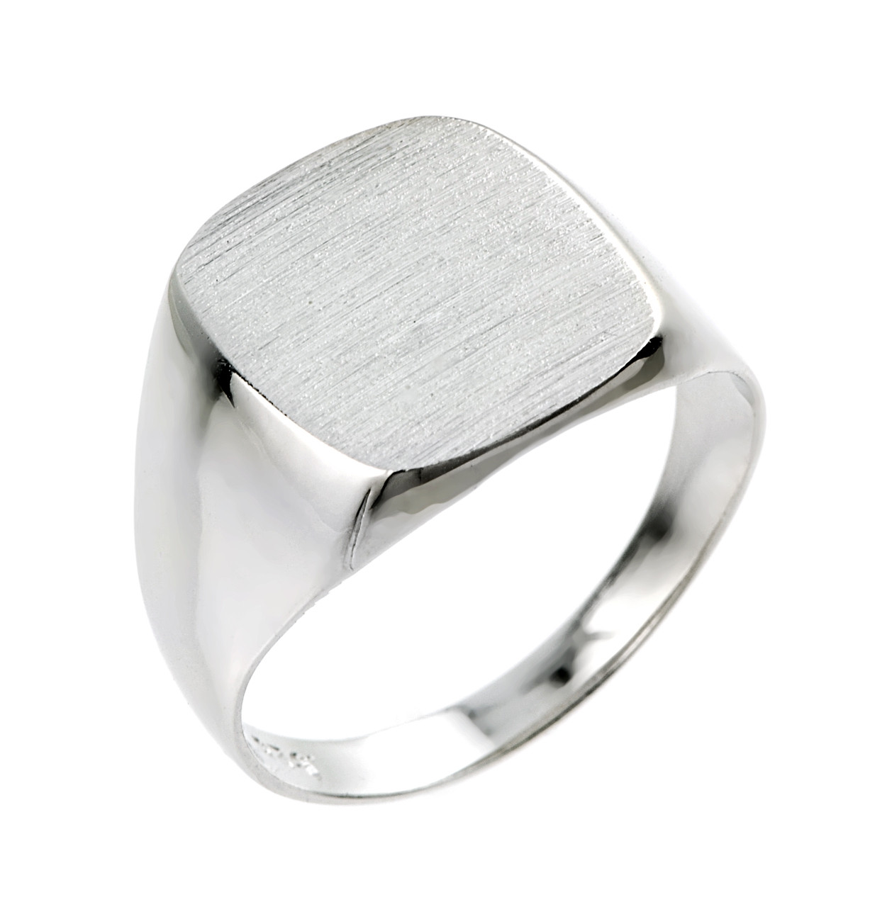 Sterling silver signet ring mens