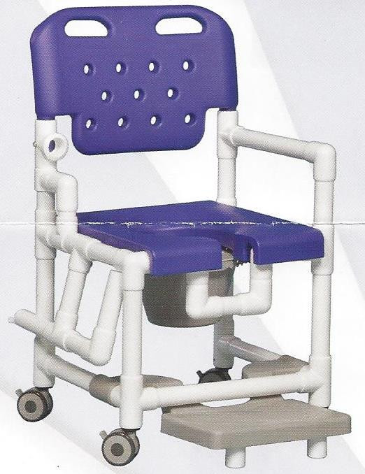 Elite Rolling Shower Chair With Drop Arm And Footrest CareProdx