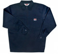 Navy Solid 1/4 Zip Long Sleeve Shirt 268