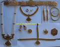Traditional Bharatanatyam Temple Jewelry Set CD74
