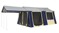 OZtrail 12 x 15 Canvas Cabin Family Tent -  But without the scenery