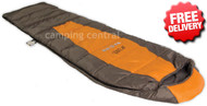 OZtrail Compact 100 Lightweight Sleeping Bag +10 Celcius - (Angle View)