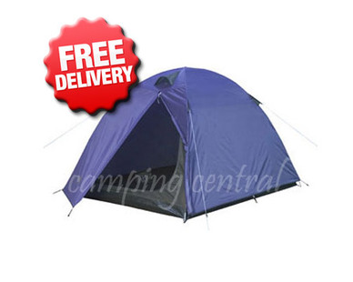 Caribee Super 2 Man Person Compact Hiking Tent - Front View