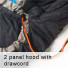 Vango -10 Celcius Venom 225  Compact Down Sleeping Bag - (2 panel hood with drawcord)
