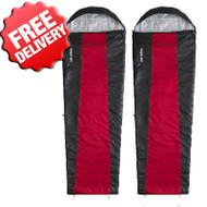 Caribee Plasma Lite +7 Cel. Sleeping Bag - Twin Pack