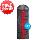 Caribee Snow Drift -10 Celcius Jumbo Sleeping Bag - (Top View)