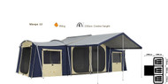 OZtrail Chateau 12 Canvas Cabin Tent - Dimensions