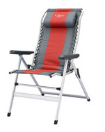 OZtrail Cascade 8 Folding Camping Picnic Arm Deck Pool Chair - Colour Red