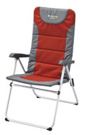 OZtrail Cascade 5 folding Camping Picnic Arm Deck Pool Chair - Colour Red