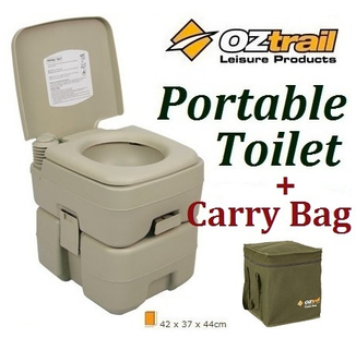 OZTRAIL PORTABLE (20 LITRE) FLUSH CAMP CAMPING OUTDOOR TOILET + ... OZTRAIL PORTABLE (20 LITRE) FLUSH CAMP CAMPING OUTDOOR TOILET + ...