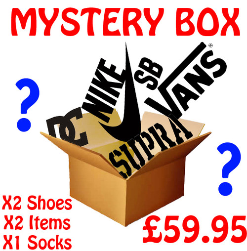 X2 Pairs Of Mystery Shoes + Mystery Items + Socks The