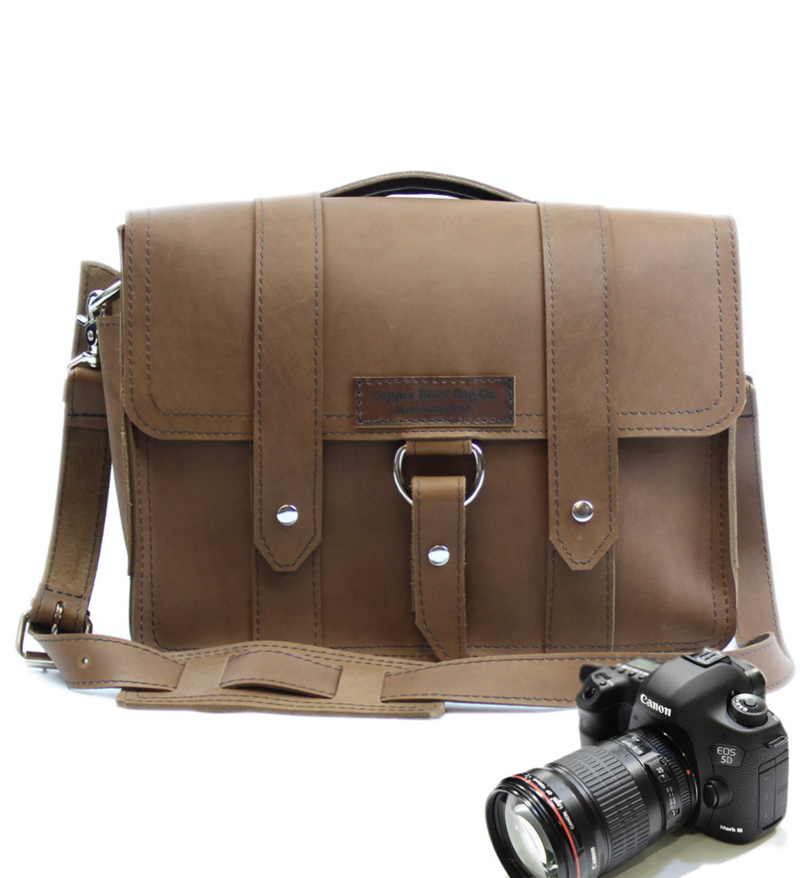 14 inch DSLR Leather Camera Bags - Copper River Bag Co
