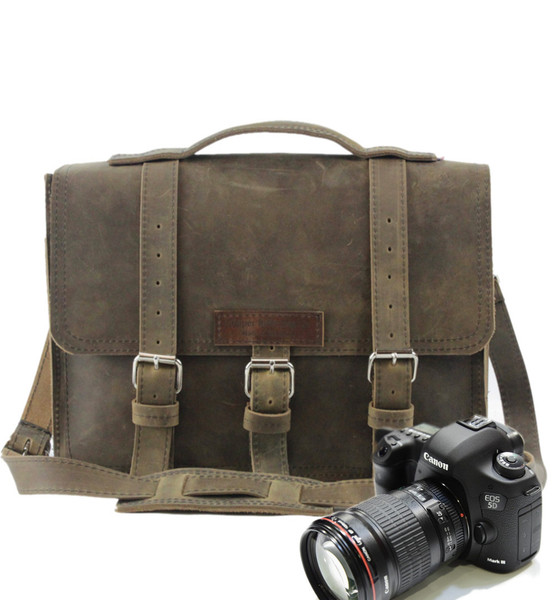 Leather Camera Bag for Large Lenses: American Made Camera Bags