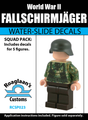 World War II German Fallschirmjäger Squad Pack - Water-Slide Decals