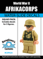 World War II German Afrikacorps Squad Pack - Water-Slide Decals