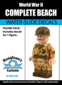 USMC Beach Cammo Complete Minifig Set - Water-Slide Decals