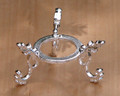 Silver Plated Crystal Stand 3" For Medium to Large Gemstone Spheres