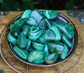 Malachite Tumbled Gemstone Set of 2 . Crystal Gemstone Healing, Wisdom, Power, Strength, Blockages, New Beginnings