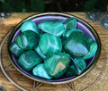 Malachite Tumbled Gemstone Large . Crystal Gemstone Healing, Wisdom, Power, Strength, Blockages, New Beginnings