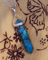 Chrysocolla Pendulum Necklace . Feminine Empowerment, Patience, Eases Negative Feelings, Healing, Helps Relationships