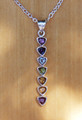  Chakra Sterling Silver Straight Drop Pendant