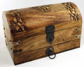Celtic Conjure Riveted Wood Pentacle Treasure Altar Chest