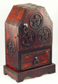 Medieval Pentacle Cupboard Chest