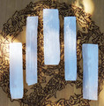 Selenite Gemstone Wand Natural . Clarity, Intuition, Mental Focus and Dispelling Blockages, Fertility