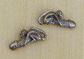 Palad Khik Amulet . Large Dark Silver Brass