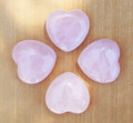  Rose Quartz Heart . Compassion, Love, Healing, Positive Energy, Peace, Banishing Fear