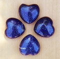 Lapis Lazuli Heart . Crystal Gemstone Knowledge, Wisdom, Deity Workings, Intuition, Shields Negativity, Evil Eye
