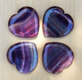 Fluorite Heart . Psychic Shielding, Protection, Healing, Reduces Stress and Anxiety