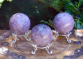 Charoite Gemstone Sphere . Rare . Stone of Transformation . Emotional Healing, Stress Anxiety, Panic, Blood Pressure, Insomnia and More