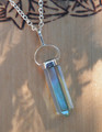 Aqua Aura Pendulm Necklace . Communication, Truth, Spirituality, Protection