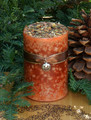 *Pumpkin Pillar Candles . Sugared Pumpkin, Cinnamon, Clove, Ginger, Lemon, Madagascar Vanilla and Crea